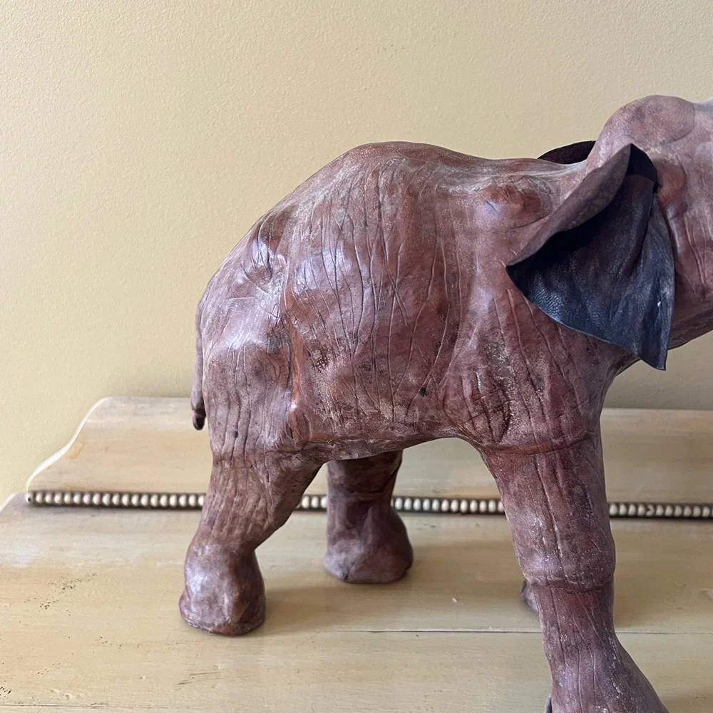 Vintage Leather Elephant